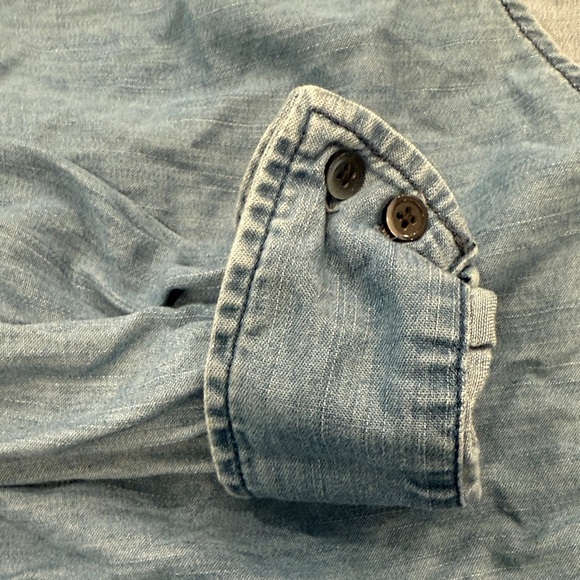 Express Blue Button Down Shirt - Picture 8 of 13